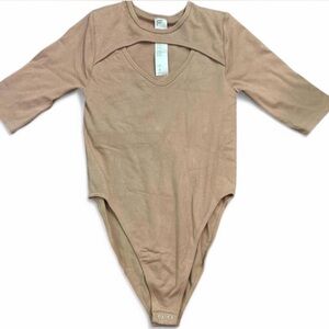 Fabletics tan bodysuit